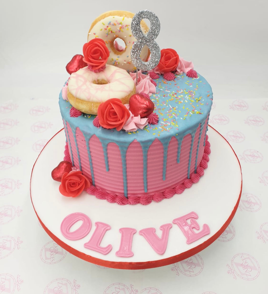 Doughnut Drip Birthday Cake – Zara Cakes