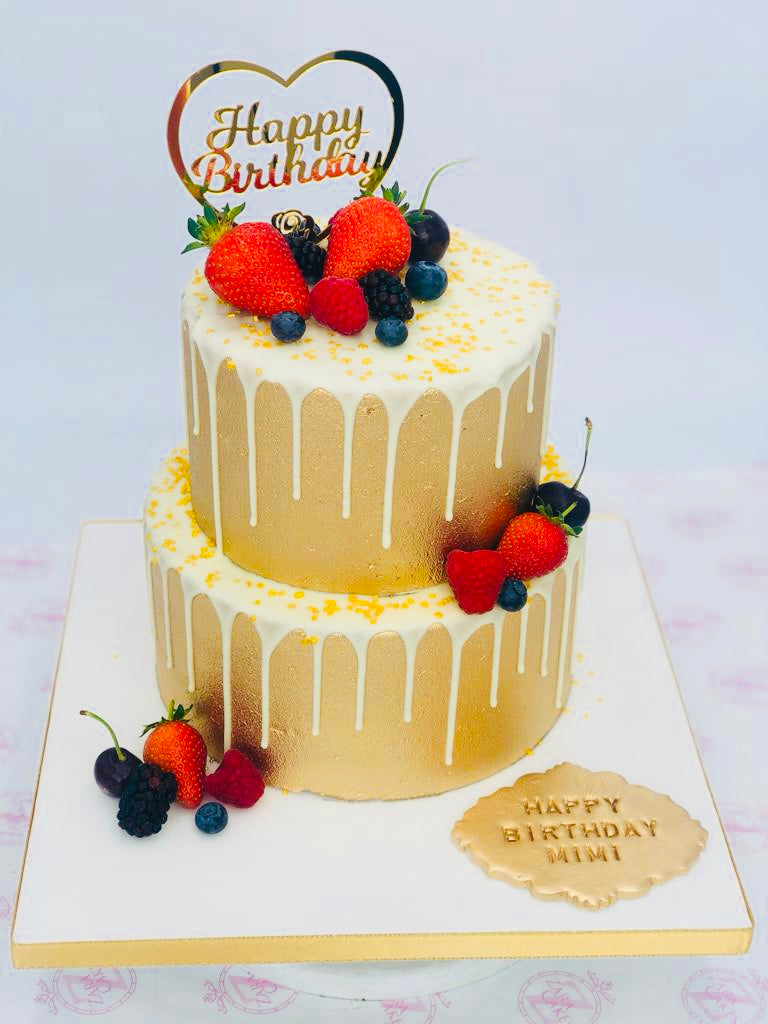 Classy Fruit Tiered Cake