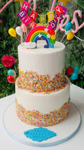Load image into Gallery viewer, Sprinkle &amp; Rainbows Tiered Cake

