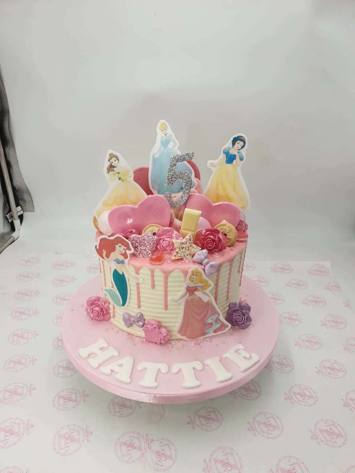 Pink Princess Theme Cake by Creme Castle