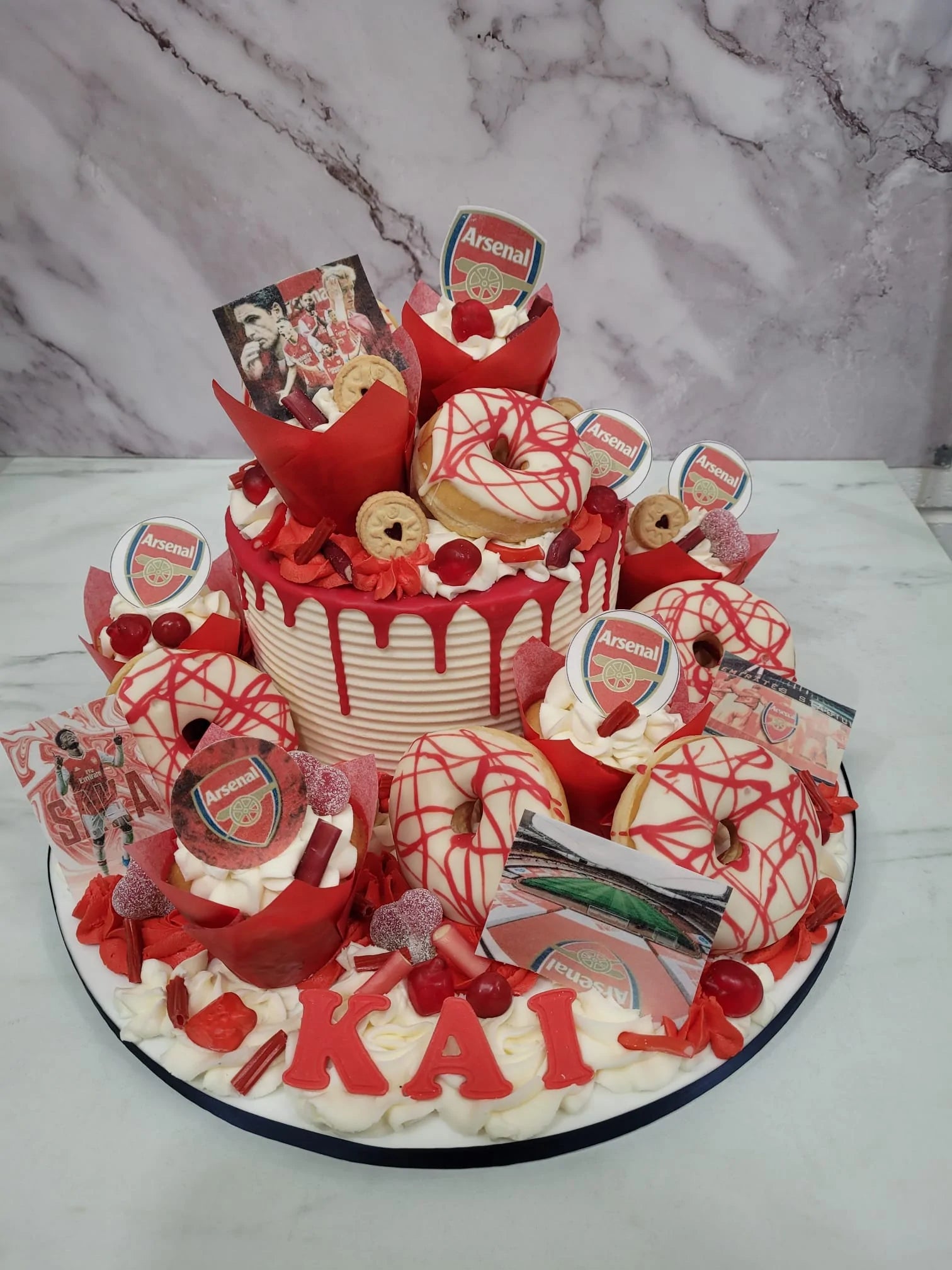 Arsenal soccer - Cake – Lushcups Designer Cupcakes